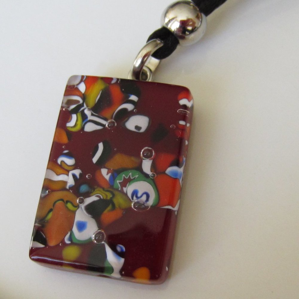 Murano Glass Pendant Necklace Genuine Murano
